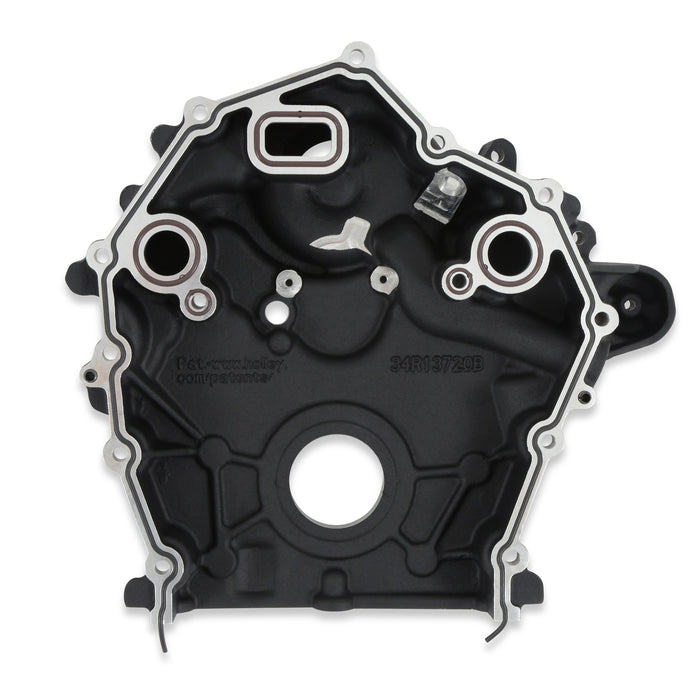Holley 97-418 Timing Cover; Fits w/Ford 7.3 Liter Godzilla Engine; Cast Aluminum; Black; - Truck Part Superstore