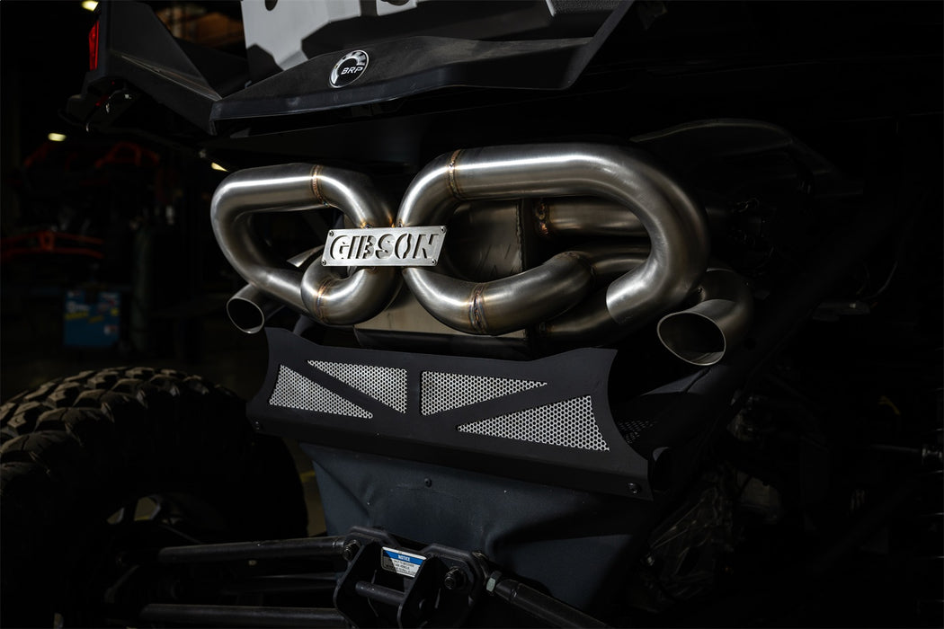 Gibson Performance Exhaust 98053 Can-Am UTV Dual Exhaust; Stainless - Truck Part Superstore