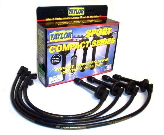 Taylor Cable 98071 ThunderVolt 50 10.4mm Ignition Wire Set; Custom Fit; Black - Truck Part Superstore