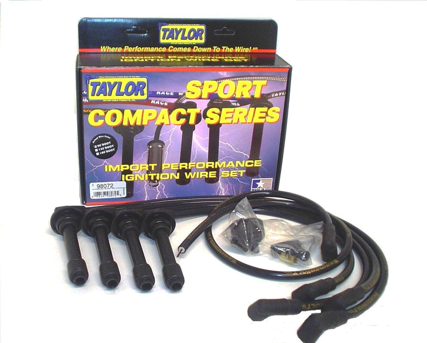 Taylor Cable 98072 ThunderVolt 50 10.4mm Ignition Wire Set; Custom Fit; Black - Truck Part Superstore