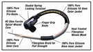 Taylor Cable 98006 ThunderVolt 50 10.4mm Ignition Wire Set; Custom Fit; Black - Truck Part Superstore