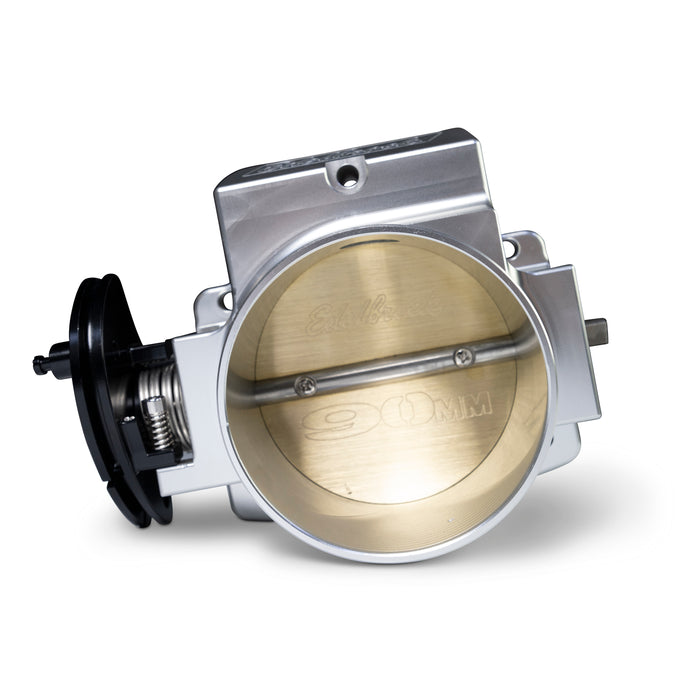 Edelbrock 3970 Edelbrock Victor LS Series 90mm Throttle Body, Satin - Truck Part Superstore