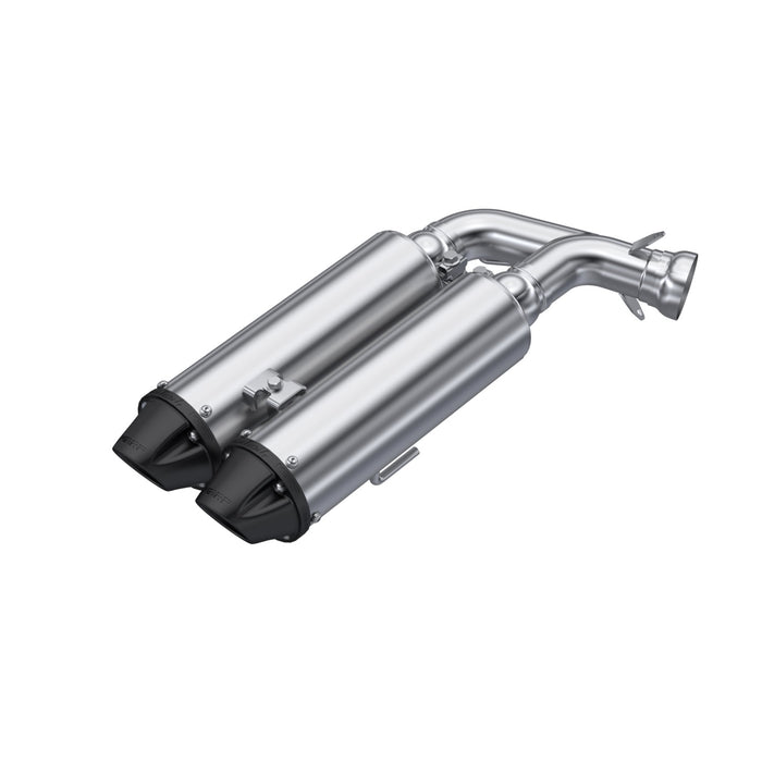 MBRP Exhaust AT-9534PT MBRP Performance Series 4" Polaris Dual Slip-on System. - Truck Part Superstore