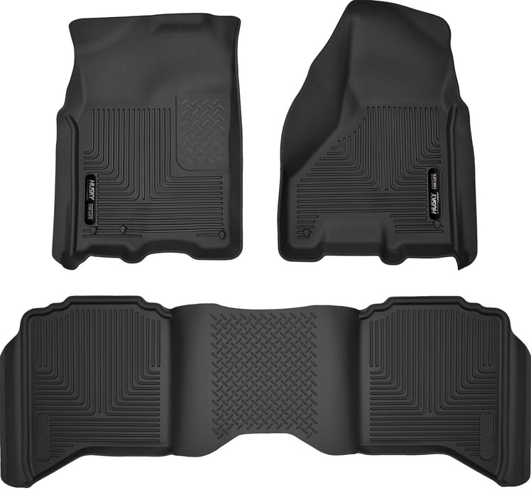 Husky Liners 99001 Weatherbeater-Front/2nd Seat Floor Liners for Select Dodge Ram 1500, Dodge Ram 2500, Dodge Ram 3500, Ram 1500, Ram Classic, Ram 2500, Ram
