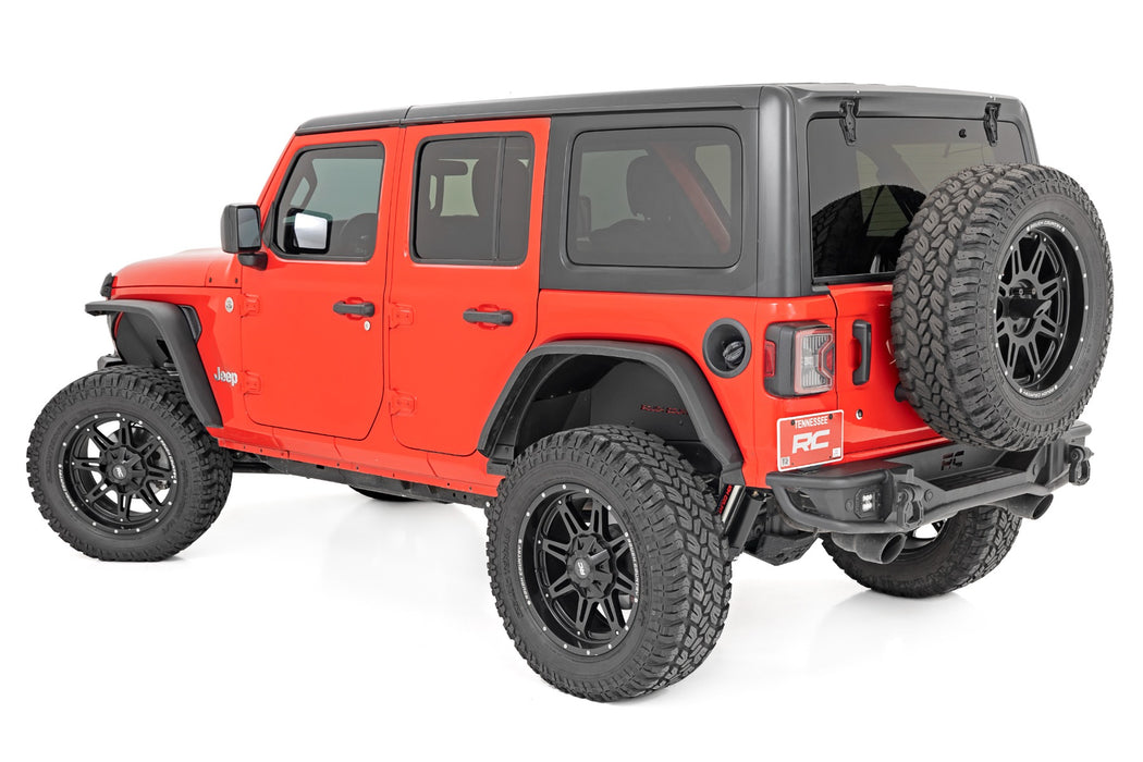 Rough Country 99036 High Clearance LED Flat Fender Flare Kit UV Treated Jeep Wrangler JL (18-23) Rough Country - Truck Part Superstore