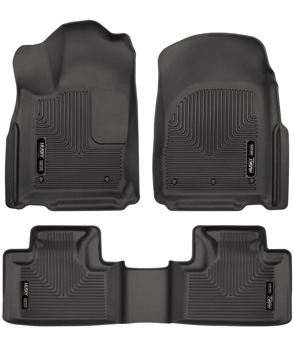 Husky Liners 99151 Weatherbeater-Front/2nd Seat Floor Liners for Select Dodge Durango, Jeep Grand Cherokee, Jeep Grand Cherokee WK