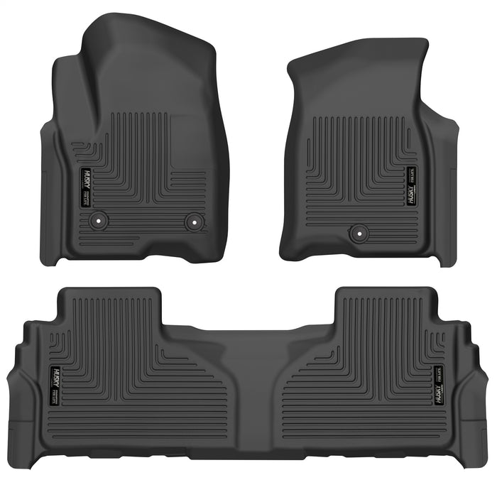 Husky Liners 99241 Weatherbeater-Front/2nd Seat Floor Liners (Footwell Coverage) for Select Cadillac Escalade, Cadillac Escalade ESV, Chevrolet Suburban, Chevrolet Tahoe, GMC Yukon, GMC Yukon XL