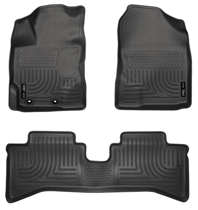 Husky Liners 99501 Weatherbeater-Front/2nd Seat Floor Liners for Select Toyota Prius C