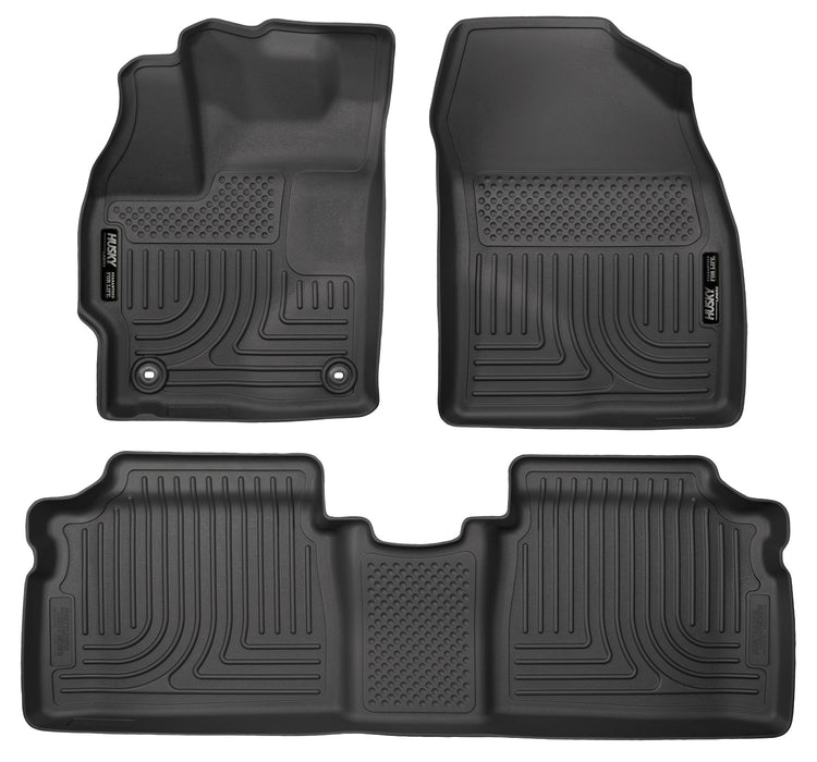 Husky Liners 99511 Weatherbeater-Front/2nd Seat Floor Liners for Select Toyota Prius