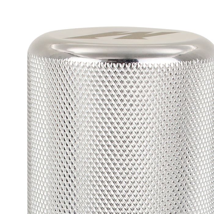 Mishimoto MMSK-XLK-SL Mishimoto Weighted Shift Knob, XL, Knurled, Silver - Truck Part Superstore