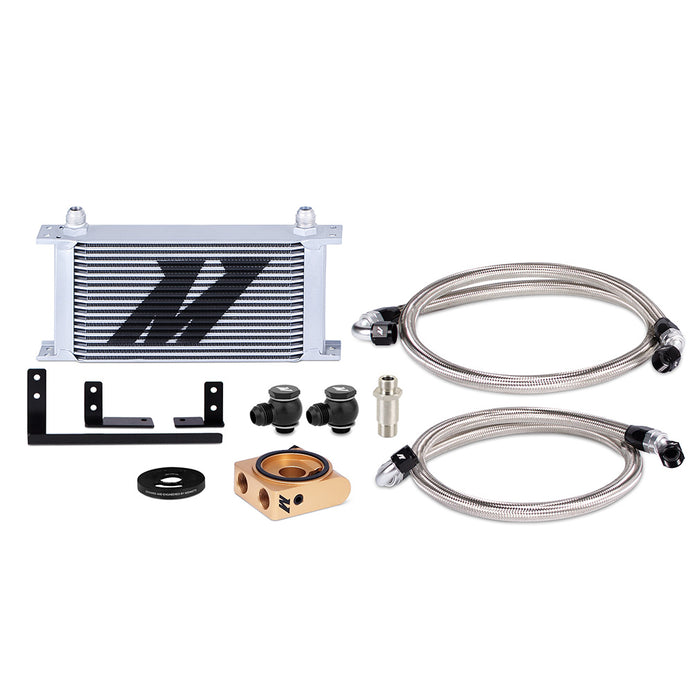 Mishimoto MMOC-MIA-19T Thermostatic Oil Cooler Kit, fits 2019+ Mazda Miata ND2, Silver - Truck Part Superstore