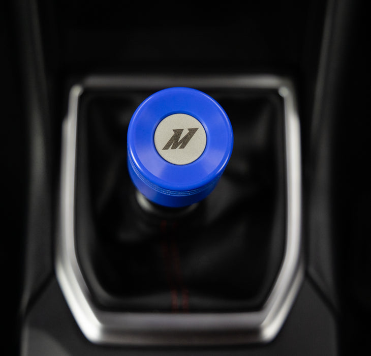 Mishimoto MMSK-WRX-22WRB Weighted Shift Knob, Fits Subaru WRX 2022+, World Rally Blue, Silver Core - Truck Part Superstore