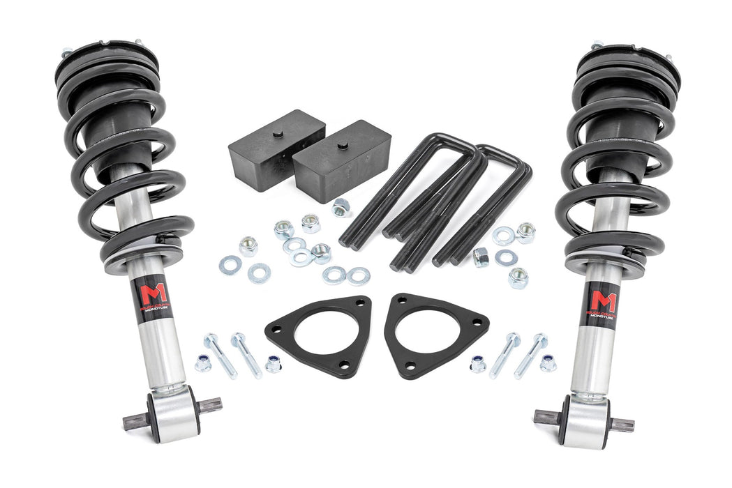 Rough Country 1340 2.5 Inch Lift Kit - Alu/Cast Steel - M1 Strut - Chevy/GMC 1500 (07-16) - Truck Part Superstore