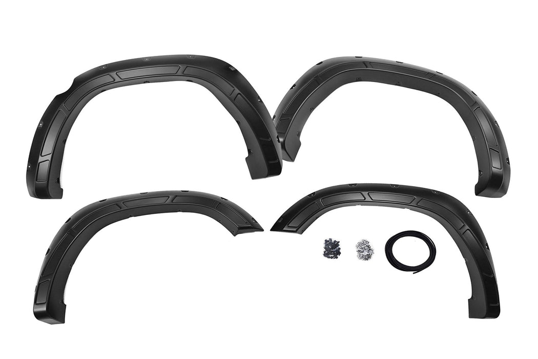 Rough Country A-D10914 Defender Pocket Fender Flares Gloss Black Ram 1500 2WD/4WD (19-23) Rough Country - Truck Part Superstore