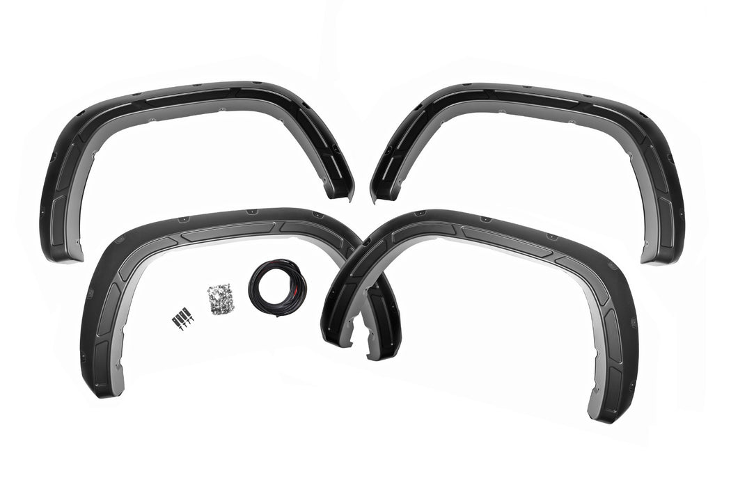 Rough Country A-T02224-1J9 Defender Pocket Fender Flare Celestial Silver Metallic Toyota Tundra (22-23) Rough Country - Truck Part Superstore