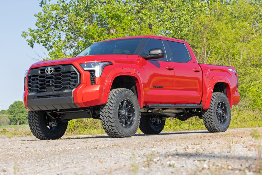 Rough Country A-T02224-218 Defender Pocket Fender Flare Midnight Black Metallic Toyota Tundra (22-23) Rough Country - Truck Part Superstore