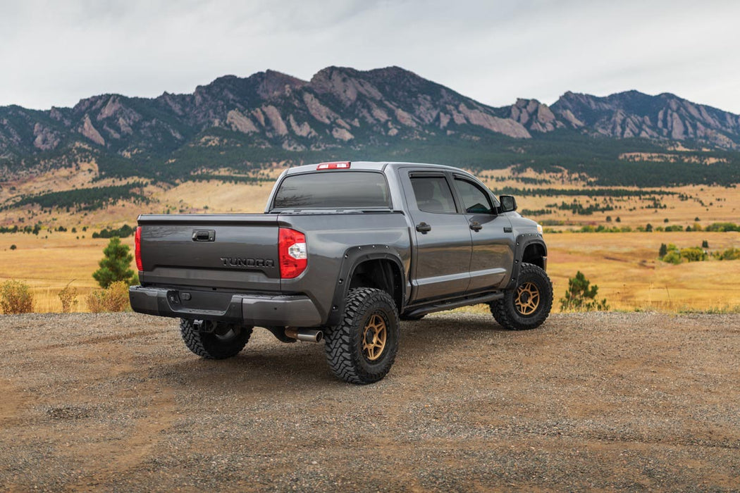 Rough Country A-T11411 Defender Pocket Fender Flares Flat Black Toyota Tundra 2WD/4WD (14-21) Rough Country - Truck Part Superstore