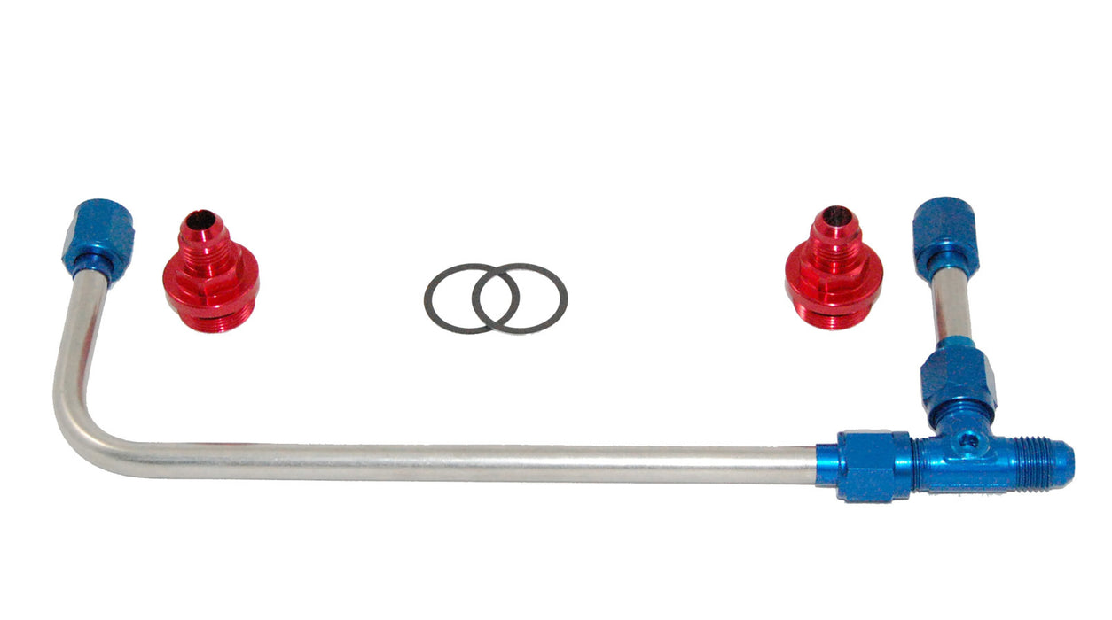 ADVANCED ENGINE DESIGN 60945 Polished S/S 4150 Carb. Fuel Line Kit