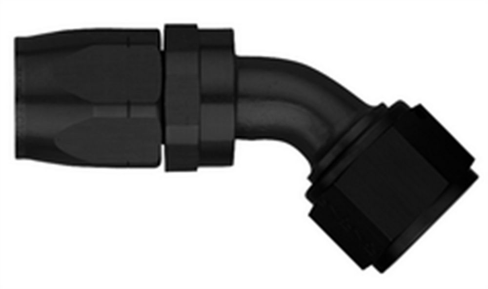 AEROQUIP FCM4425 #12 45 Deg Hose End Black