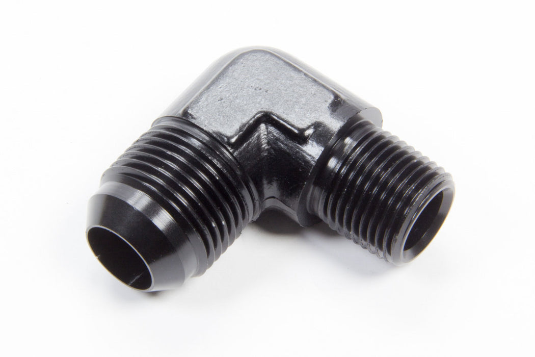 AEROQUIP FCM5017 90 Deg #12 to 1/2in Alum Adapter Black