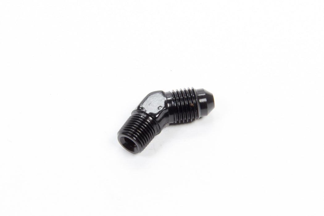 AEROQUIP FCM5021 45 Deg Alum #4 Flare 1/8 in Black
