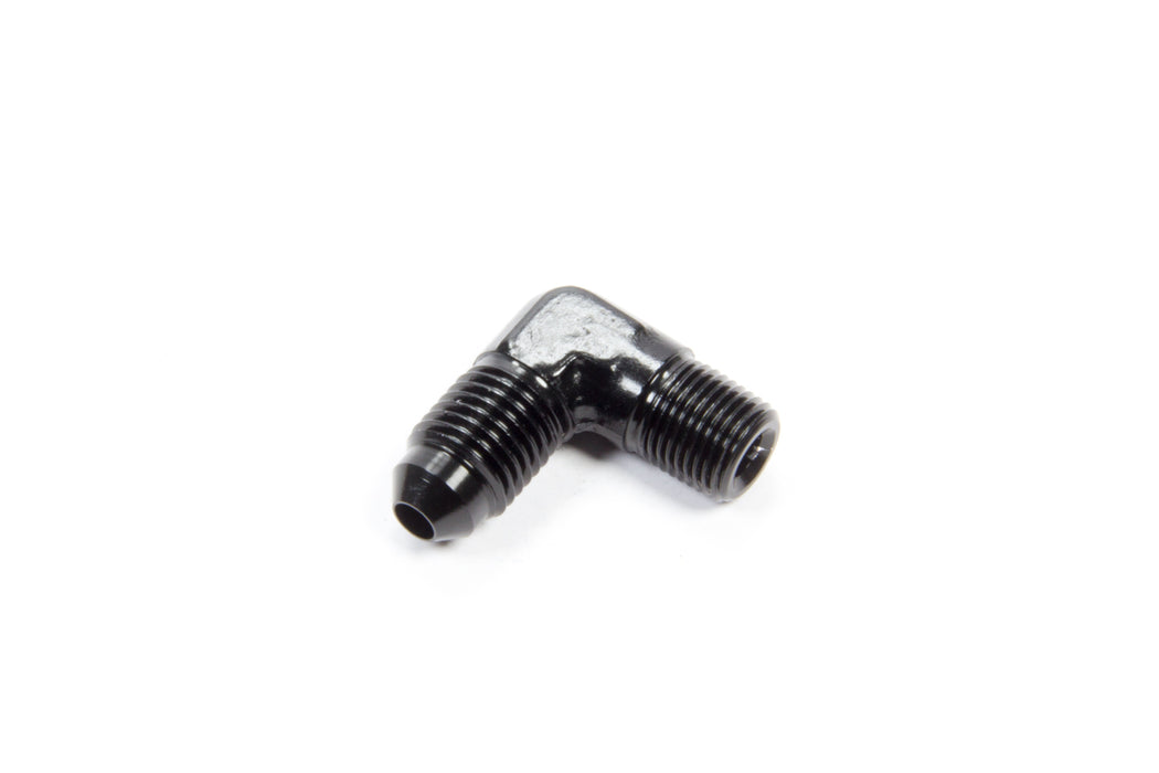 AEROQUIP FCM5031 90 Deg Alum #4 Flare 1/8 in Black