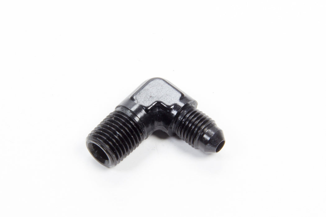 AEROQUIP FCM5032 90 Deg Alum #4 Flare 1/4 in Black