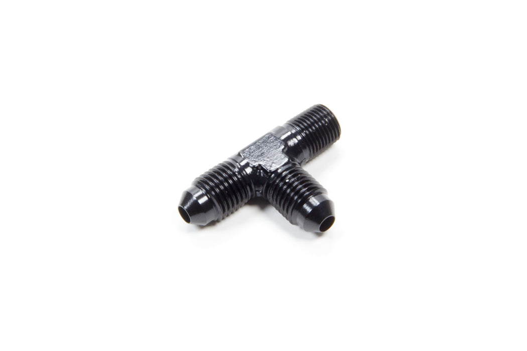 AEROQUIP FCM5124 Alum Run Tee #4 Flare 1/8in Black