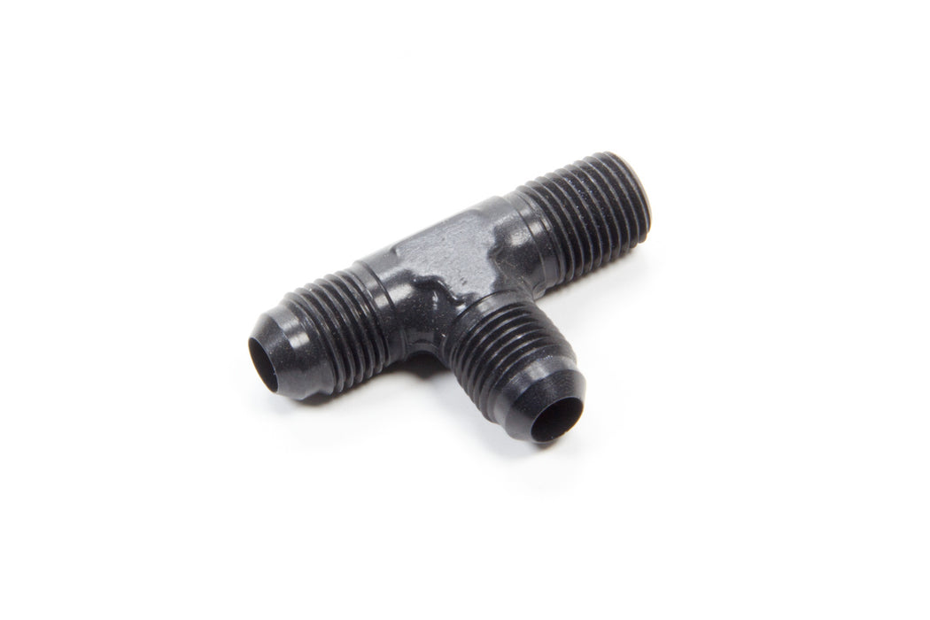 AEROQUIP FCM5125 Alum Run Tee #6 Flare 1/4in Black