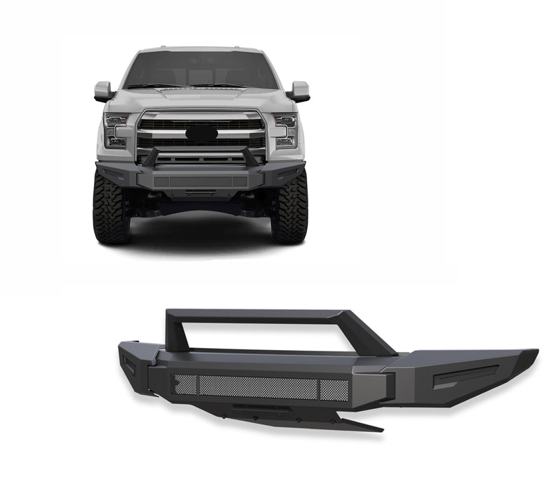 Black Horse Off Road AFB-F116 Armour II Heavy Duty Modular Front Bumper - Truck Part Superstore
