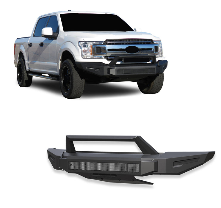 Black Horse Off Road AFB-F119 Armour II Heavy Duty Modular Front Bumper - Truck Part Superstore