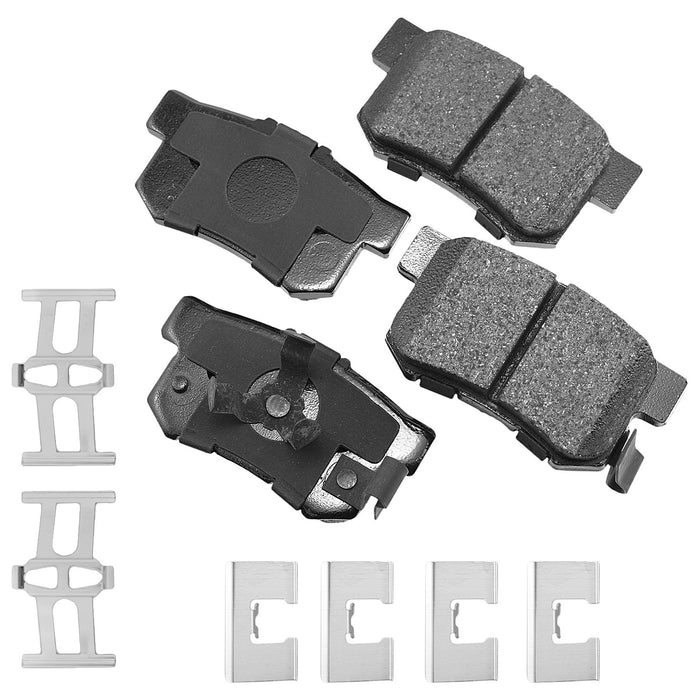 AKEBONO BRAKE CORPORATION ACT1086A ProACT Ultra-Premium Bra ke Pads - Rear