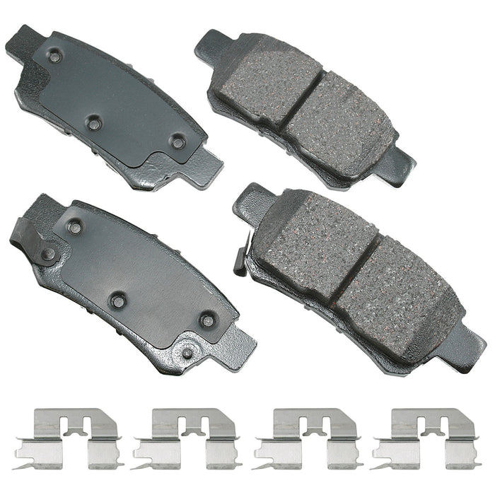 AKEBONO BRAKE CORPORATION ACT1088A ProACT Ultra-Premium Bra ke Pads - Rear