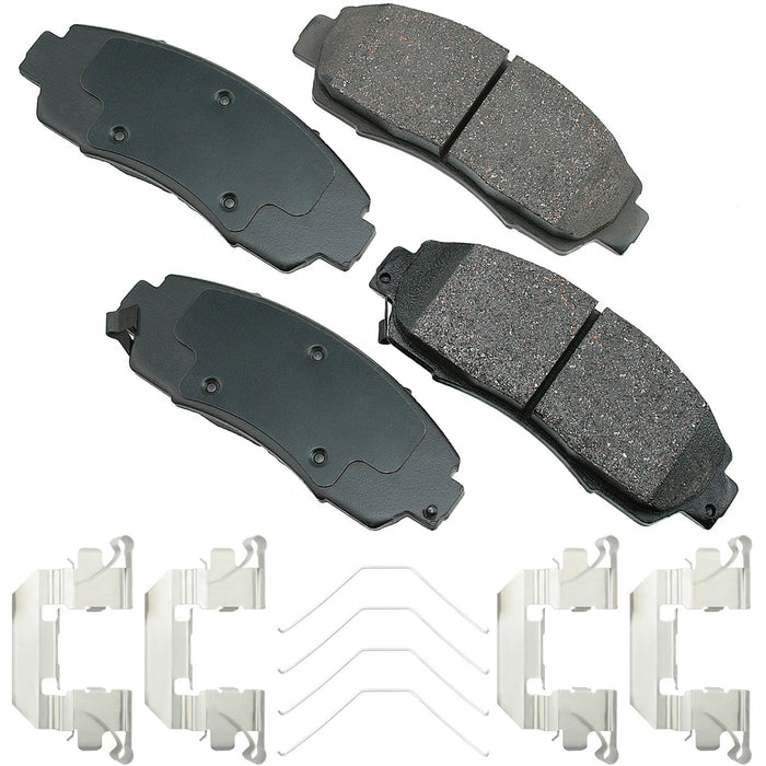 AKEBONO BRAKE CORPORATION ACT1089A ProACT Ultra-Premium Bra ke Pads - Front