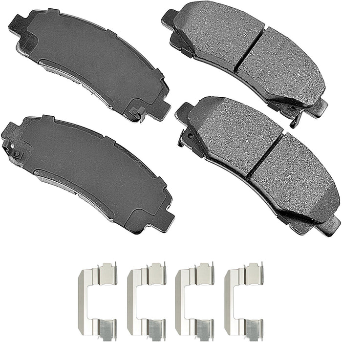 AKEBONO BRAKE CORPORATION ACT1102 ProACT Ultra-Premium Bra ke Pads - Front