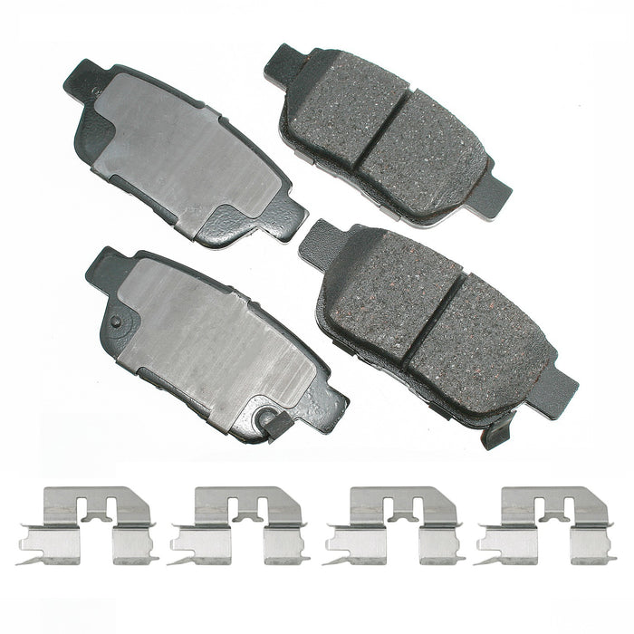AKEBONO BRAKE CORPORATION ACT1103 Brake Pads Rear Acura TL 09-14 Honda Ridgeline 06