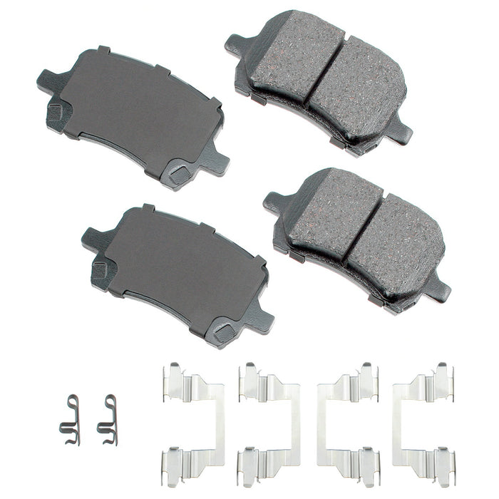 AKEBONO BRAKE CORPORATION ACT1160 ProACT Ultra-Premium Bra ke Pads - Front