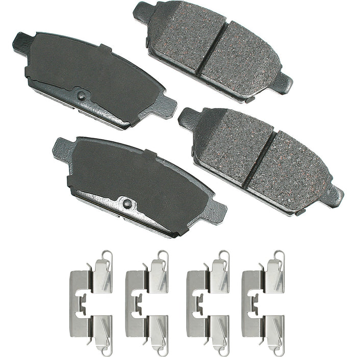 AKEBONO BRAKE CORPORATION ACT1161 ProACT Ultra-Premium Bra ke Pads - Rear
