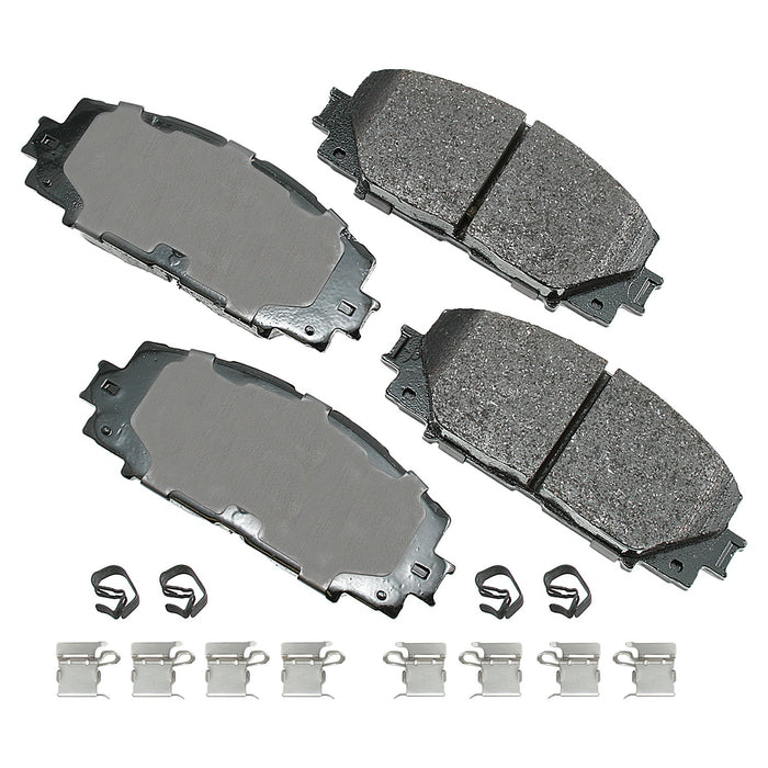 AKEBONO BRAKE CORPORATION ACT1184A ProACT Ultra-Premium Bra ke Pads - Front
