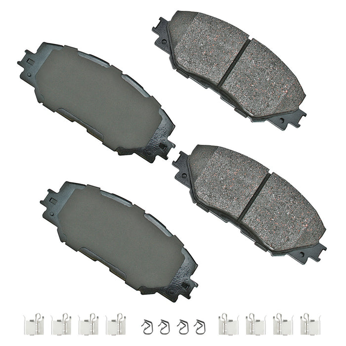 AKEBONO BRAKE CORPORATION ACT1210A ProACT Ultra-Premium Bra ke Pads - Front