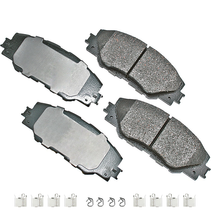 AKEBONO BRAKE CORPORATION ACT1211A ProACT Ultra-Premium Bra ke Pads - Front