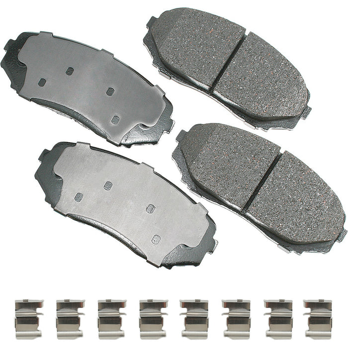 AKEBONO BRAKE CORPORATION ACT1258 ProACT Ultra-Premium Bra ke Pads - Front