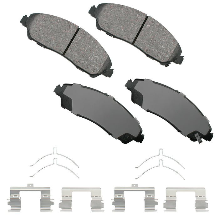 AKEBONO BRAKE CORPORATION ACT1280 ProACT Ultra-Premium Bra ke Pads - Front
