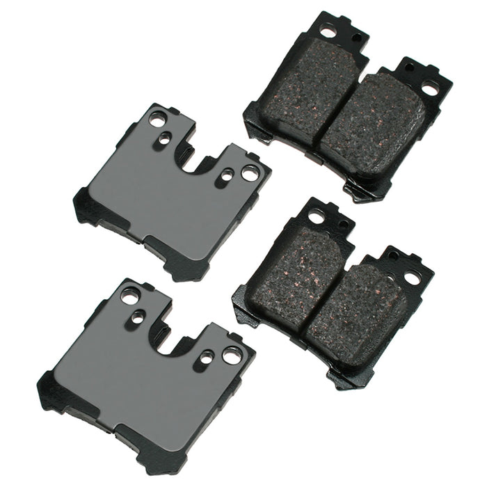 AKEBONO BRAKE CORPORATION ACT1283 Brake Pad Rear Lexus LS460 07-17 LS500 18-19