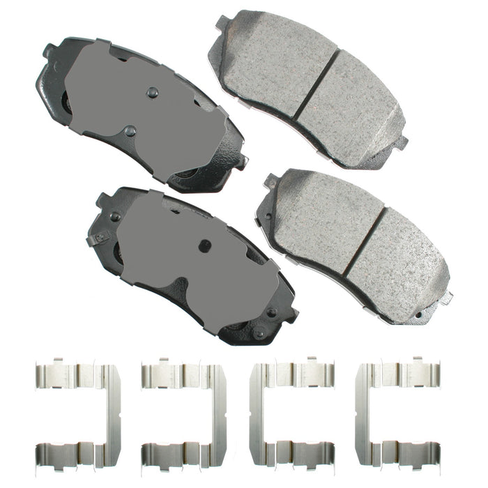 AKEBONO BRAKE CORPORATION ACT1295 Brake Pad Front Hyundai Sonata Tuco 10-15 Kia