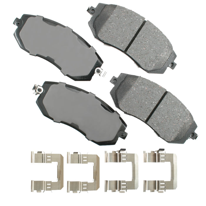 AKEBONO BRAKE CORPORATION ACT1539 ProACT Ultra-Premium Bra ke Pads - Front