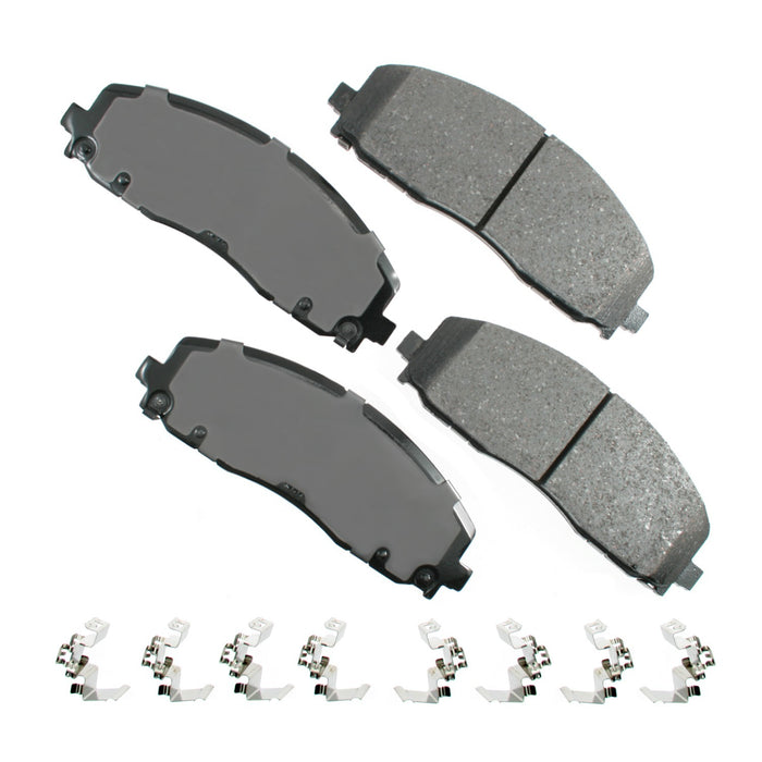 AKEBONO BRAKE CORPORATION ACT1589 Brake Pad Front Chrysler Pacifica 17-19 T&C 12-16