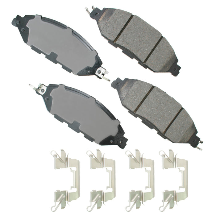 AKEBONO BRAKE CORPORATION ACT1649 ProACT Ultra-Premium Bra ke Pads - Front
