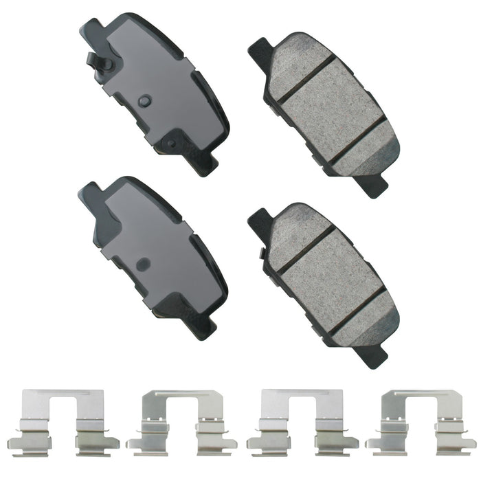 AKEBONO BRAKE CORPORATION ACT1679 Brake Pad Rear Mazda 6 14-15 Mitsubishi Outland