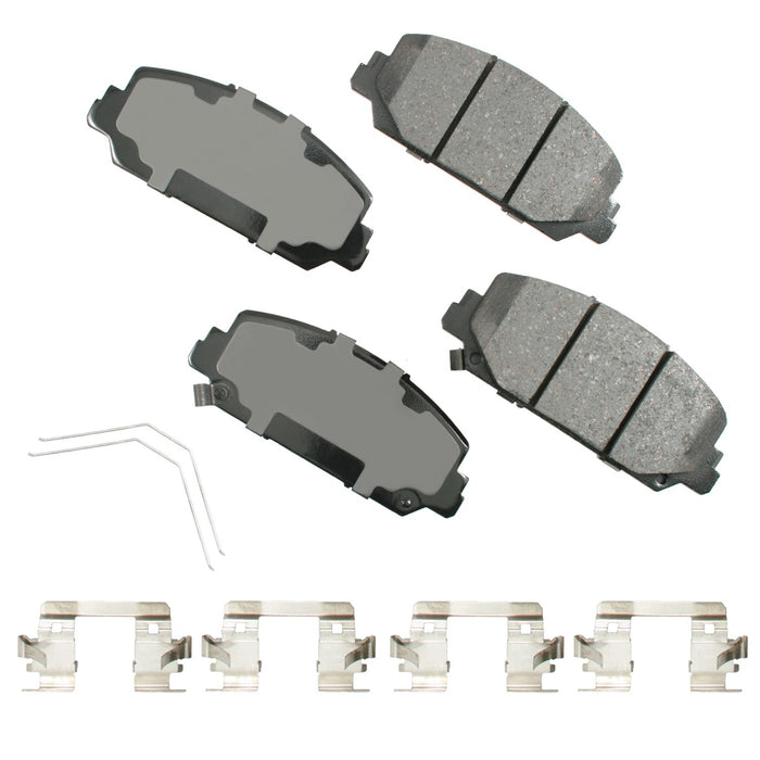 AKEBONO BRAKE CORPORATION ACT1697 ProACT Ultra-Premium Bra ke Pads - Front